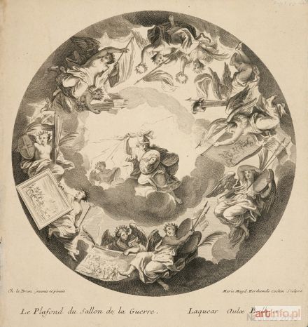 COCHIN HORTHEMELS Louise Magdeleine | Le Plafond du sallon de la Guerre - Laquear Aulae Bellicae [Sufit salonu wojny], 1720