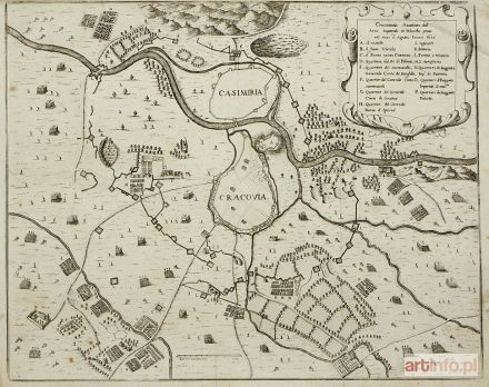 AFFAITA Isidoro | Plan fortyfikacji Krakowa, 1657