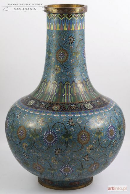 WAZA Z ORNAMENTEM W STYLU PERSKIM, Japonia, 2 poł. XIX w.