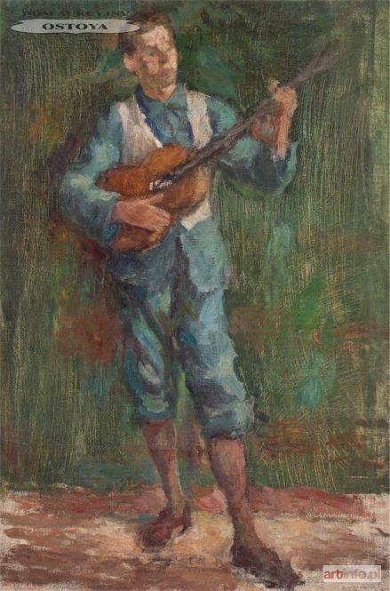 LARISCH Karol | PORTRET MALARZA JULIUSZA STUDNICKIEGO Z GITARĄ, 1932