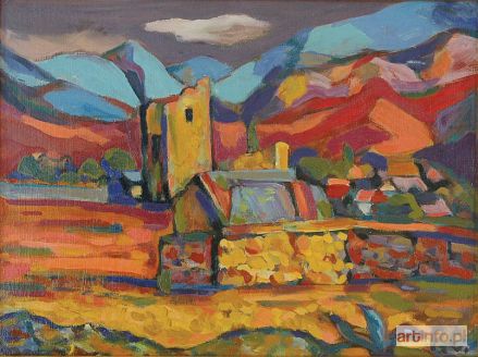 SIELSKI Roman | Pejzaż z zabudowaniami