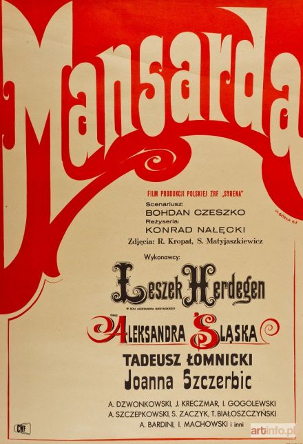 GÓRKA Wiktor | PLAKAT, MANSARDA, 1963