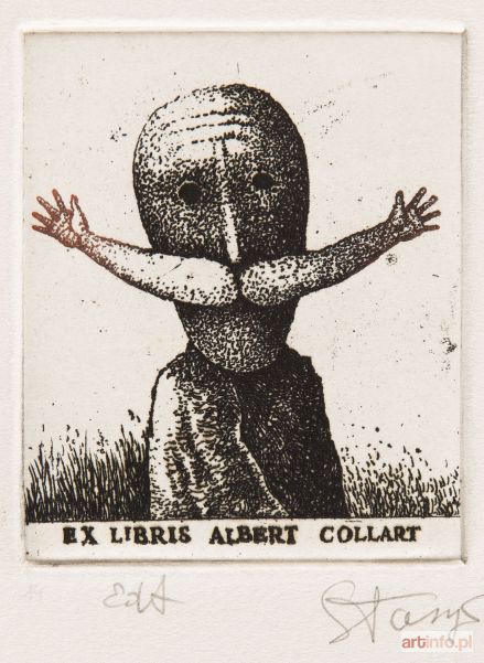 EIDRIGEVICIUS Stasys | Exlibris Alberta Collarta, 1980 r.