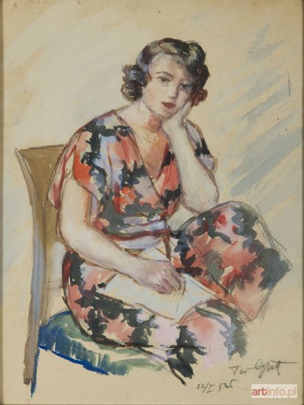 GROTT Teodor | Portret panny Woźniak, 1943 r.