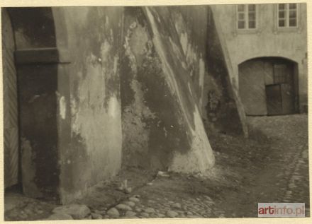 BUŁHAK Jan | Mur przy kościele Bernardynów, 1913r. z cyklu WILNO W FOTOGRAFIACH