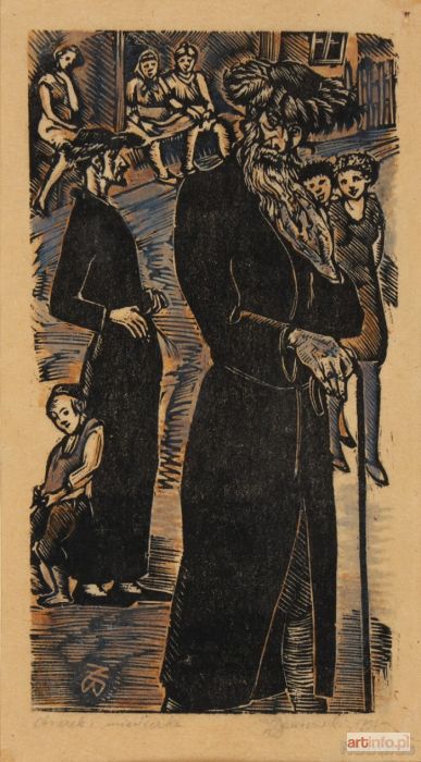 ŻURAWSKI Władysław | Obrazek z miasteczka (Sztetl), 1934