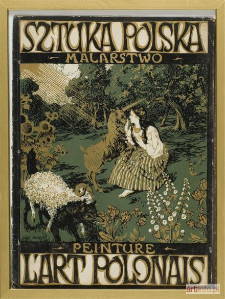 MEHOFFER Józef | Okładka albumu Sztuka Polska. Malarstwo wg projektu Józefa Mehoffera, 1903.