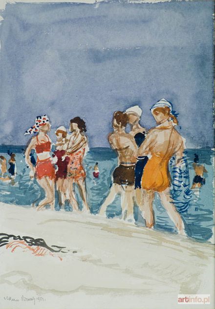 BUNSCH Adam | NA PLAŻY, 1954