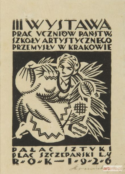 MROZIŃSKA Maria | III Wystawa Prac Uczniów Państw Szkoły Artystycznego Przemysłu w Krakowie, 1926 r.