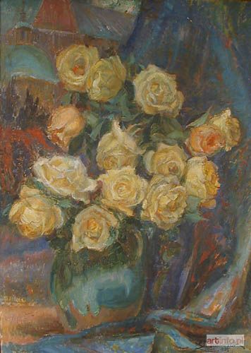 PACIOREK Stanisław | Róże w wazonie, 1934 r.