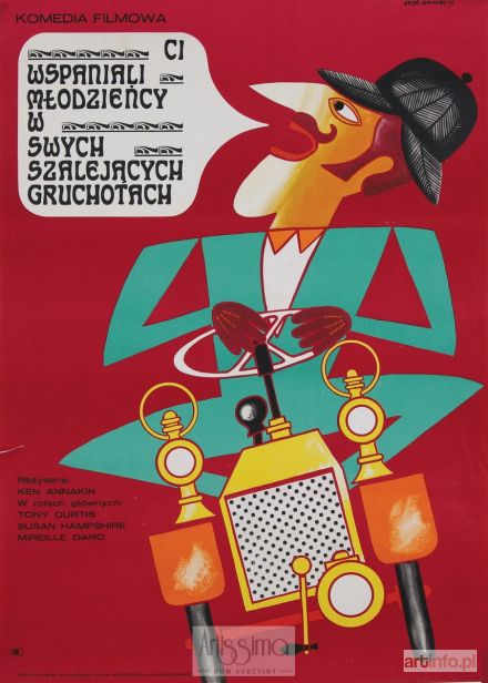 LIPIŃSKI Eryk | Plakat filmowy Wspaniali młodzieńcy w swych szalejących gruchotach, 1971