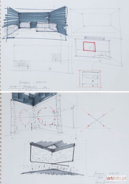 KUDLIČKA Boris | Dwa szkice koncepcyjne do Kinkakuji - Opera du Rhin Strasbourg
