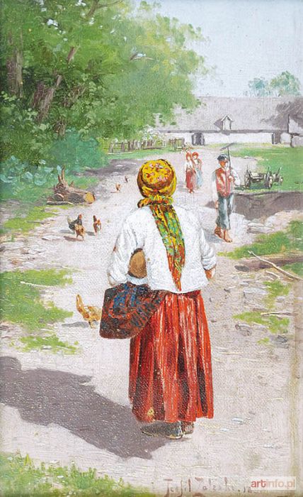 ZALESKI (ZALEWSKI) Teofil | Motyw wiejski, 1899