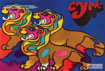 JODŁOWSKI Tadeusz | Plakat CYRK (lwy), 1970