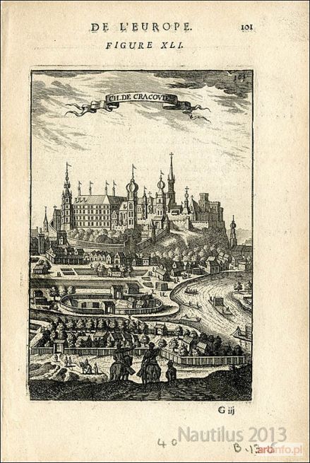 AVELINE Pierre st. | Panorama Krakowa [Wawel], 1684