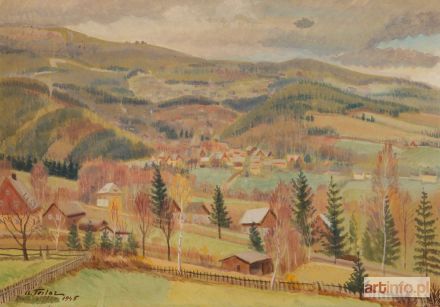 TESLAR Antoni | PEJZAŻ Z KARPACZA, 1945