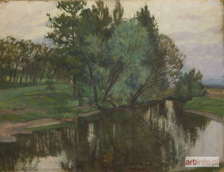 DOMARADZKI Stefan | Pejzaż z Młodzianowa, 1924 r.