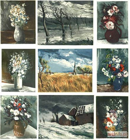 VLAMINCK de Maurice | Ilustracje do Images pour un Jardin sans Murs M.Genevoix`a (1956)