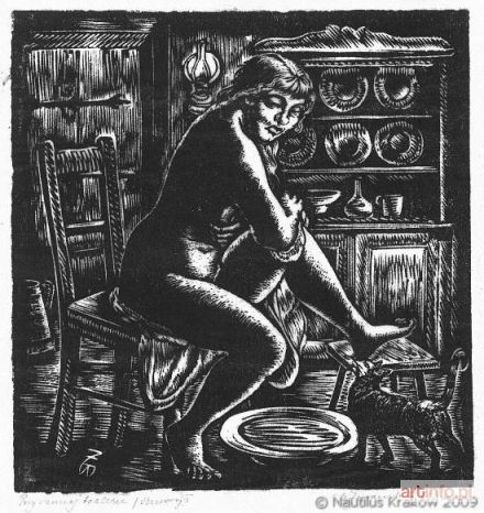 ŻURAWSKI Władysław | Przy rannej toalecie, 1934