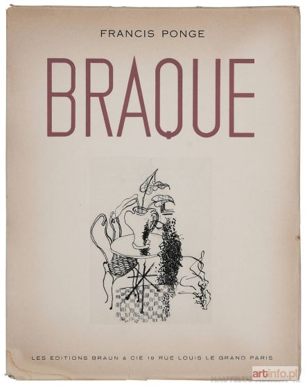 BRAQUE Georges | Francis Ponge, Braque dessins