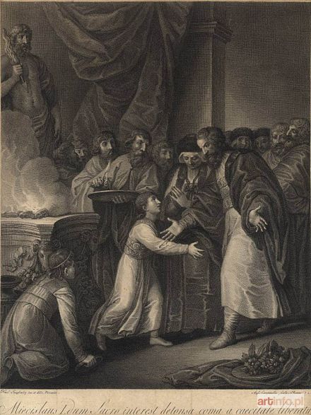 SMUGLEWICZ Franciszek | Miecislaus I dum Sacro interest, defensa coma a caecitate liberatur, 1780