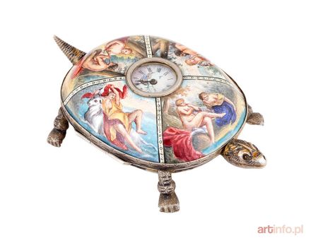 Zegarek w formie żółwia, Austro-Węgry (Wiedeń), 2 poł. XIX w.