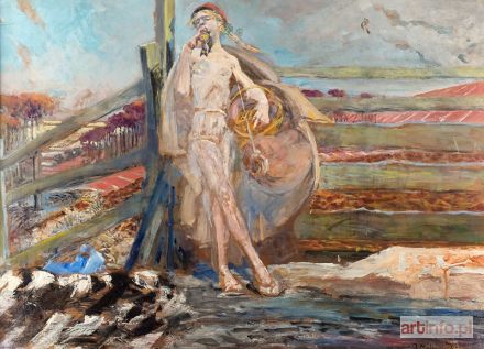 MALCZEWSKI Jacek | Święta Agnieszka wypuszcza skowronka z mieszka