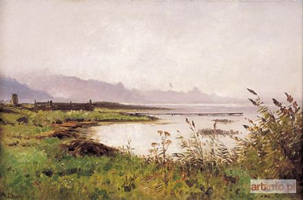 LUTTEROTH Ascan | PEJZAŻ Z JEZIOREM 1898 r.