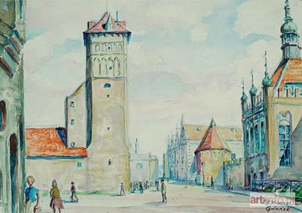 KIERPAL Antoni | Gdańsk: Wieża Więzienna i Dwór Bractwa św. Jerzego, 1951