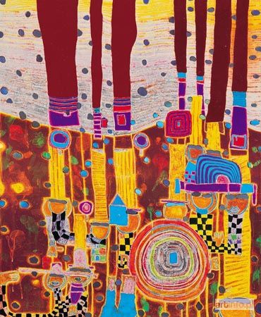 HUNDERTWASSER Friedensreich | Blue Blues