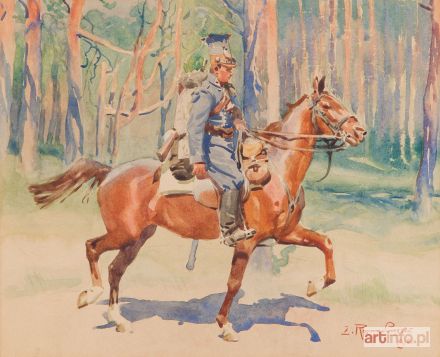 ROZWADOWSKI Zygmunt | Ułan Legionów Polskich na koniu, 1918 r.