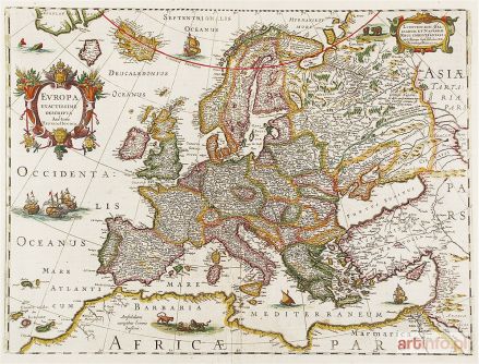 HONDIUS Hendrik II | Mapa Europy