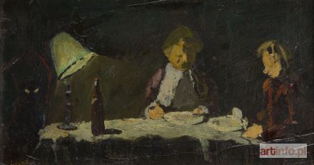 JASKIERSKI Zbigniew | Dwie osoby przy kolacji, 1954 r.