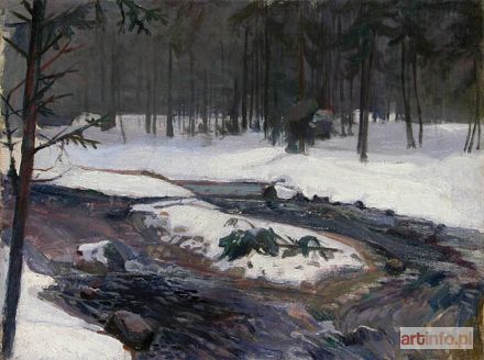 SZCZYGLIŃSKI Henryk | STRUMIEŃ W LESIE, przed 1903 r.
