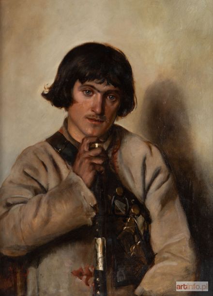 POCIECHA Michał | Portret młodzieńca z Bronowic, 1887 r.