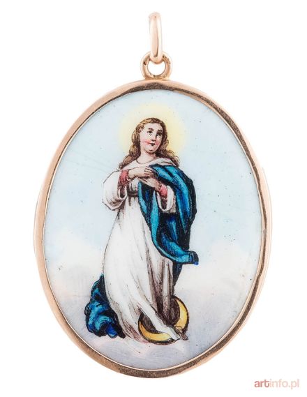 Medalik z Madonną, Austro-Węgry, XIX/XX w.