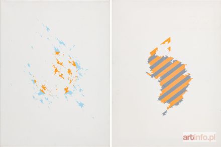 JANCZY Kornel | Zestaw dwóch prac z cyklu 'Mapy': Archipelag, Dwa Państwa, 2012 r.