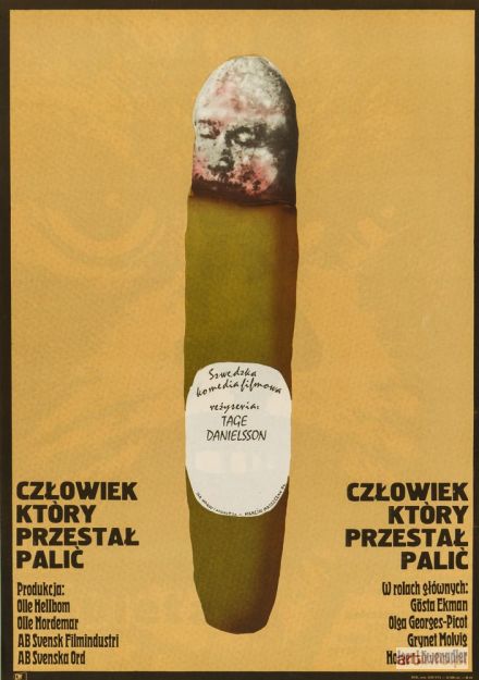 MROSZCZAK Marcin | Plakat do filmu CZŁOWIEK, KTÓRY PRZESTAŁ PALIĆ, 1974