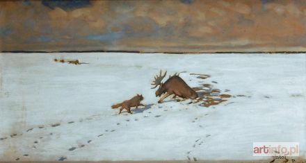 FAŁAT Julian | Scena z Polesia, ok. 1915