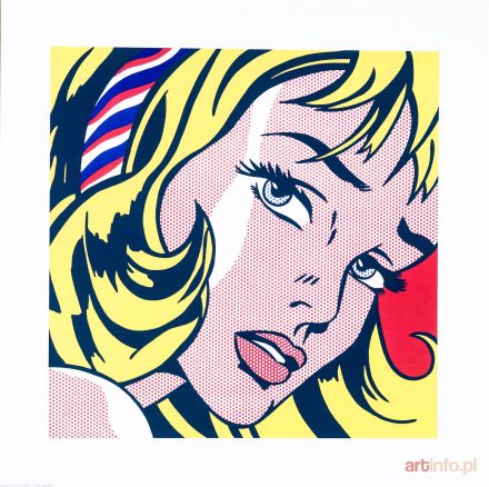 LICHTENSTEIN Roy | Girl with Hair Ribbon, 1965 r. wg Wyd. TeNeues, Niemcy