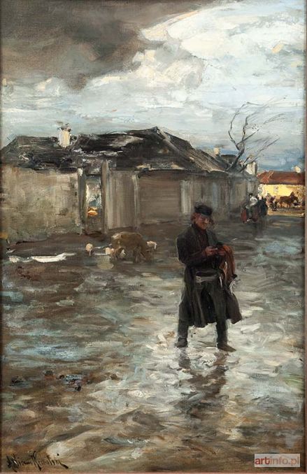 WIERUSZ-KOWALSKI Alfred | Jesienią - szkic kompozycyjny, około 1883 r.