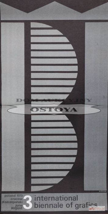 GÓROWSKI Mieczysław | Plakat TRZECIEGO MIĘDZYNARODOWEGO BIENNALE GRAFIKI, Kraków, 1970