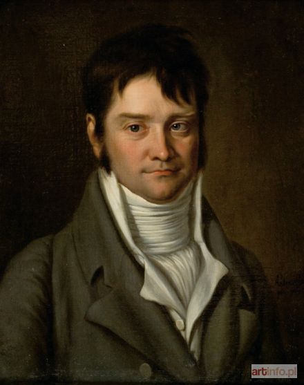 SIEGL (SIEGEL) Antoni | PORTRET MĘŻCZYZNY W SZARYM SURDUCIE, 1809