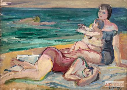 EPSTEIN Henryk (Chaim) | Na plaży, 1930 r.