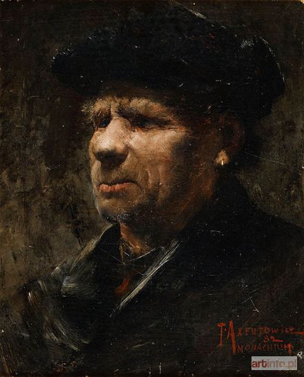 AXENTOWICZ Teodor | Portret mężczyzny, 1882