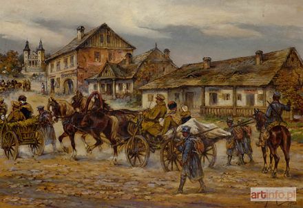 RYBKOWSKI Tadeusz | ESKORTA ŻOŁNIERZY ROSYJSKICH, 1920