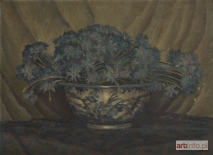 FILIPKIEWICZ Mieczysław | Chabry w wazie z Delft, 1920 r.