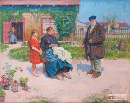 PILLATI Gustaw | Przed chatą , około 1910 r.