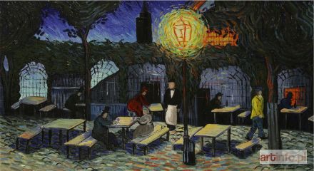 GORDON Łukasz | Kafejka nocą na Montmartre, 2014