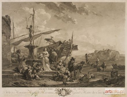 ALIAMET Jacques | Ancien Port de Genes [Widok starego portu w Genui], ok. 1760